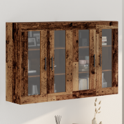 vidaXL Väggmonterade skåp 2 st gammalt trä 69.5x34x90 cm Massivt Trä