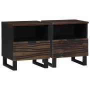 vidaXL Sängbord 2 st 40 x 33 x 46 cm Massivt Mangoträ