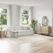 vidaXL Fluffig Matta med Latexbakgrund Grädde 240x340 cm