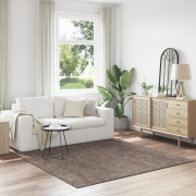 vidaXL Syntetmatta med latexbakgrund Brun 200x200 cm