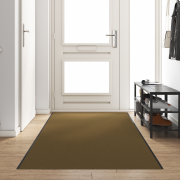 vidaXL Dörmatta Tvättbar Brun 120x400 cm