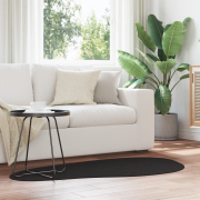 vidaXL Matta "HUARTE" Mjuk Svart Kort Lugg & Tvättbar 80x150 cm