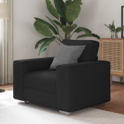 vidaXL Fåtölj Svart 59 cm Tyg