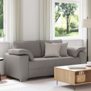 vidaXL Bänksoffa Taupe 140 cm Tyg