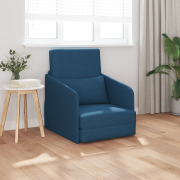 vidaXL Golvsoffa 2-i-1 Blå 65x80x83 cm Tyg