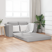 vidaXL Golvsoffa Bädd 2-i-1 Molngrey 148x71x83 cm Tyg
