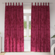 vidaXL Sammetgardiner 2 st med öljett Vinröd 225x140 cm