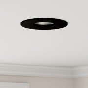 vidaXL Inbyggda Spotlights 12 st Rund GU10 Svart Ø91 mm