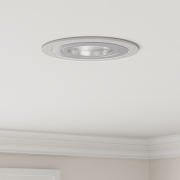 vidaXL inbyggda spotlights 6 st rund GU10 silver Ø91 mm