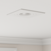 vidaXL Inbyggda Spotlights 24 st Fyrkantig GU10 Vit 91x91 mm