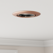 vidaXL Inbyggda spotlights 24 st Runda GU10 Koppar Ø90 mm Stål