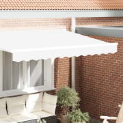 vidaXL Markisfrans för 3 m Ram Vit 2.8x0.2 m