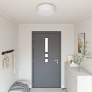 vidaXL Taklampor Flush Mount Vit Ø 38 cm Tyg E27