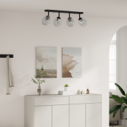 vidaXL Taklampor med Justerbar Glaslampkåpa Anthracite E27