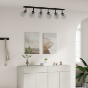 vidaXL Taklampor med justerbar glaslampskärm i anthracite E27