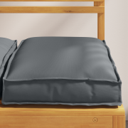 vidaXL Pallkuddar för Sitt 2 st Antracit 40x40x8 cm Oxford Tyg