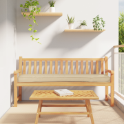 vidaXL Pallkuddar för Bänk 2 st Beige 200x40x8 cm Oxford tyg