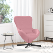 vidaXL Äggfåtölj i rosa sammet