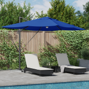 vidaXL Azure Blue Cantilever Umbrella Azure Blå Polyester canopy Stor