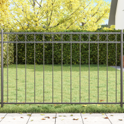 vidaXL Stängselpanel Grå 1,7x1 m i Stål
