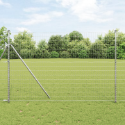 vidaXL Euro Staket 1.5x10 m Förzinkat Stål
