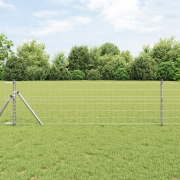 vidaXL Euro Staket 0,6x50 m Galvaniserat Stål