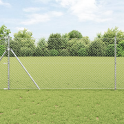 vidaXL Kedjestängsel 1.4x10 m Varmförzinkat stål