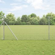 vidaXL Svetsat Stängsel 1,4x25 m Varmgalvaniserat Stål