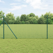 vidaXL Svetsat Trådstängsel Grön 1.4x25 m Stål