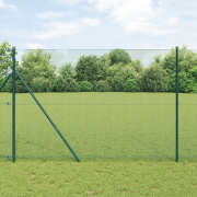 vidaXL Svetsat Trådstängsel Grön 1.6x25 m Stål