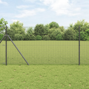 vidaXL Svetsskyddsnät Grå 1.2x50 m Stål