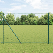 vidaXL Sexkantigt stängsel Grön 1.6x50 m Stål