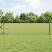vidaXL Hexagonstängsel Grå 0.4x10 m Stål