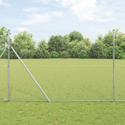 vidaXL Hexagonstängsel 1.6x25 m Galvaniserat stål