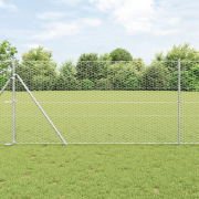vidaXL Hexagonstaket 1,2x50 m Galvaniserat stål
