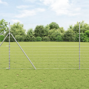 vidaXL Fältstängsel 1,6x50 m Galvaniserat Stål