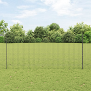 vidaXL Staketstolpar 10 st U-kanal Grå 140 cm Stål