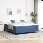 vidaXL Sängram Blå 180x200 cm I kordflors tyg