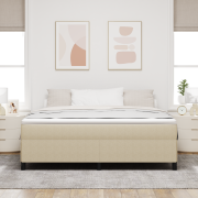 vidaXL Sängram Ljusgrön Grå 180x200 cm Corduroy Tyg