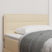 vidaXL Sänggavel Linjer Design Grädde 80 cm Tyg