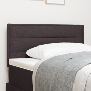 vidaXL Sänggavlar Linjer Design Mörkbrun 90 cm Tyg