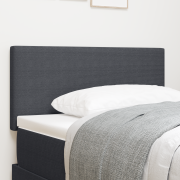 vidaXL Sänggavel Enkel Design Mörkgrå 90 cm Corduroy Tyg
