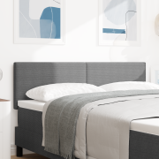 vidaXL Sänggavel Enkel Design Ljusgrå 160 cm Cordurtyt