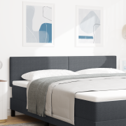 vidaXL Sänggavel Enkel Design Mörkgrå 180 cm Sammetstyg