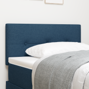 vidaXL Sänggavel Med Knappsydda Motiveringar Blå 80 cm Tyg