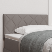 vidaXL Sänggavel Diamantblock Design Taupe 90 cm Tyg