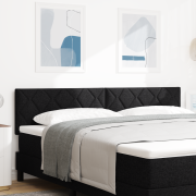 vidaXL Sänggavel Diamantblock Design Svart 180 cm Tyg