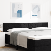 vidaXL Sänggavel med diamantblockdesign Svart 200 cm Ställning