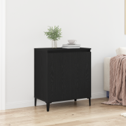 vidaXL Sideboard svart ek 60x35x70 cm konstruerat trä
