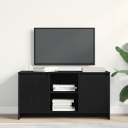 vidaXL TV-bänk svart ek 102x37,5x52,5 cm konstruerat trä